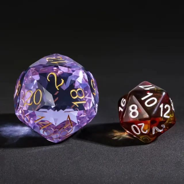 Dragon Gem - XL 30mm Glas D20 (Diamondcut)