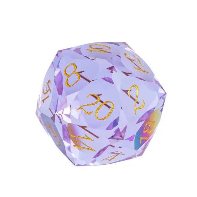 Dragon Gem - XL 30mm Glas D20 (Diamondcut)