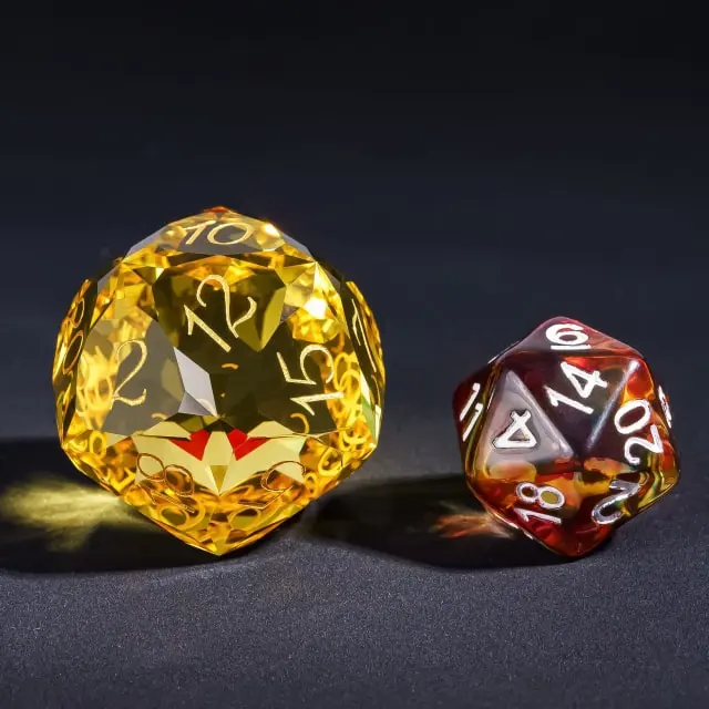 Dragon Gem - XL 30mm Glas D20 (Diamondcut)