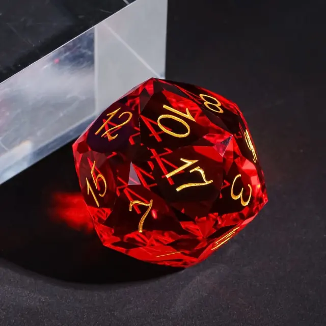 Dragon Gem - XL 30mm Glas D20 (Diamondcut)