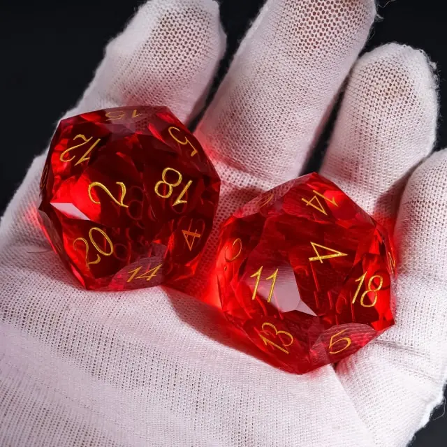 Dragon Gem - XL 30mm Glas D20 (Diamondcut)