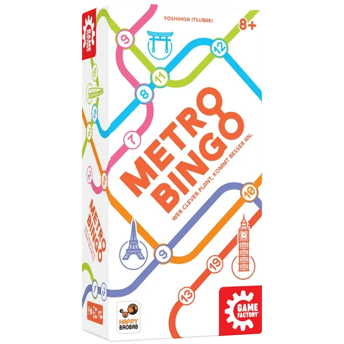Metro Bingo Legespiel – clevere Routenplanung