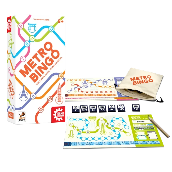 Metro Bingo Legespiel – clevere Routenplanung