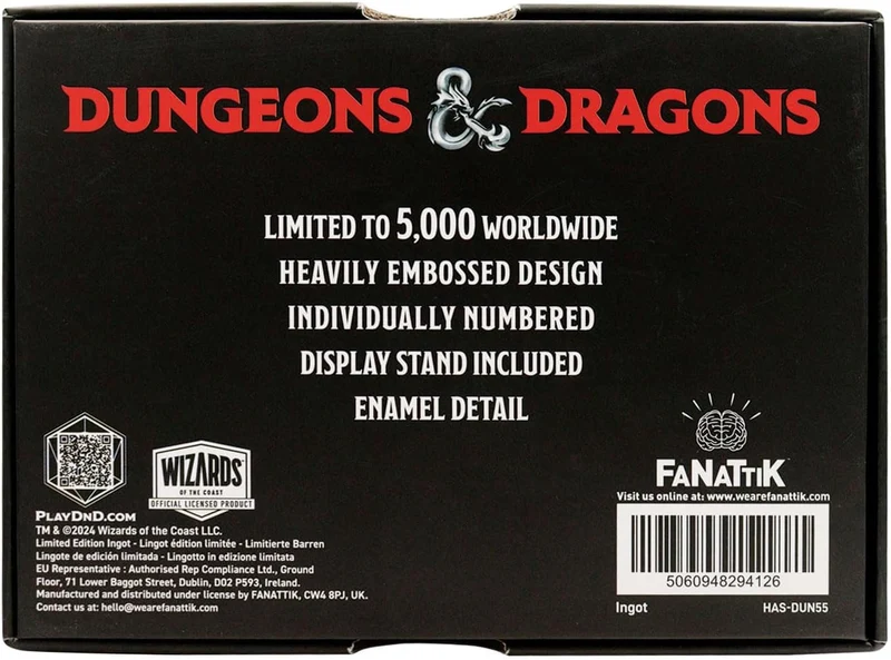 D&D – Displacer Beast Sammler-Metallbarren (Limited Edition)