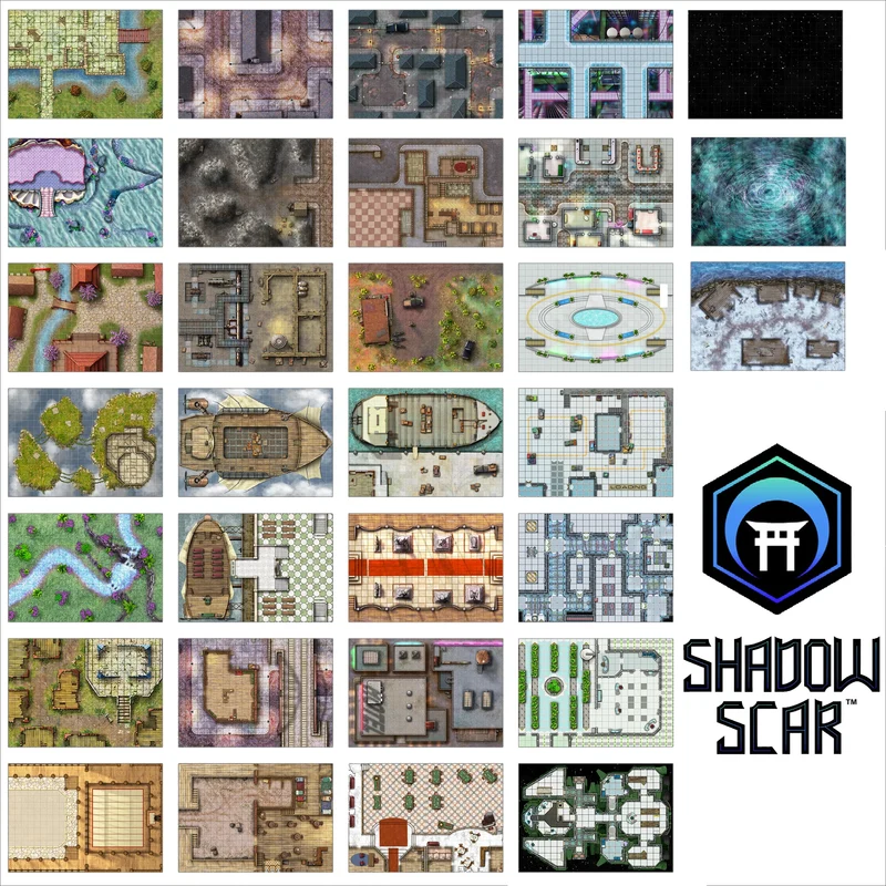 The Giant Book of Battle Mats – Shadow Scar EN