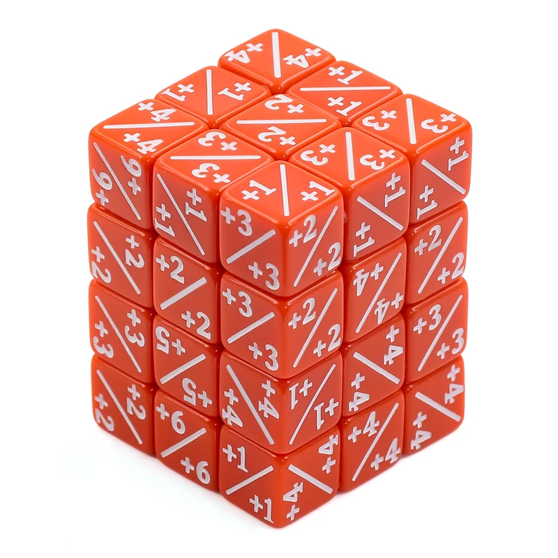Mini Counter-Würfel Positiv / Negativ mehrfarbig (12 mm)