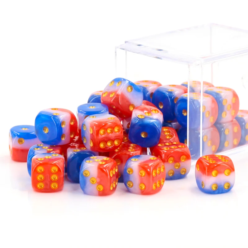 36x Classic Mini D6 - viele Farben - in Box (12 mm)