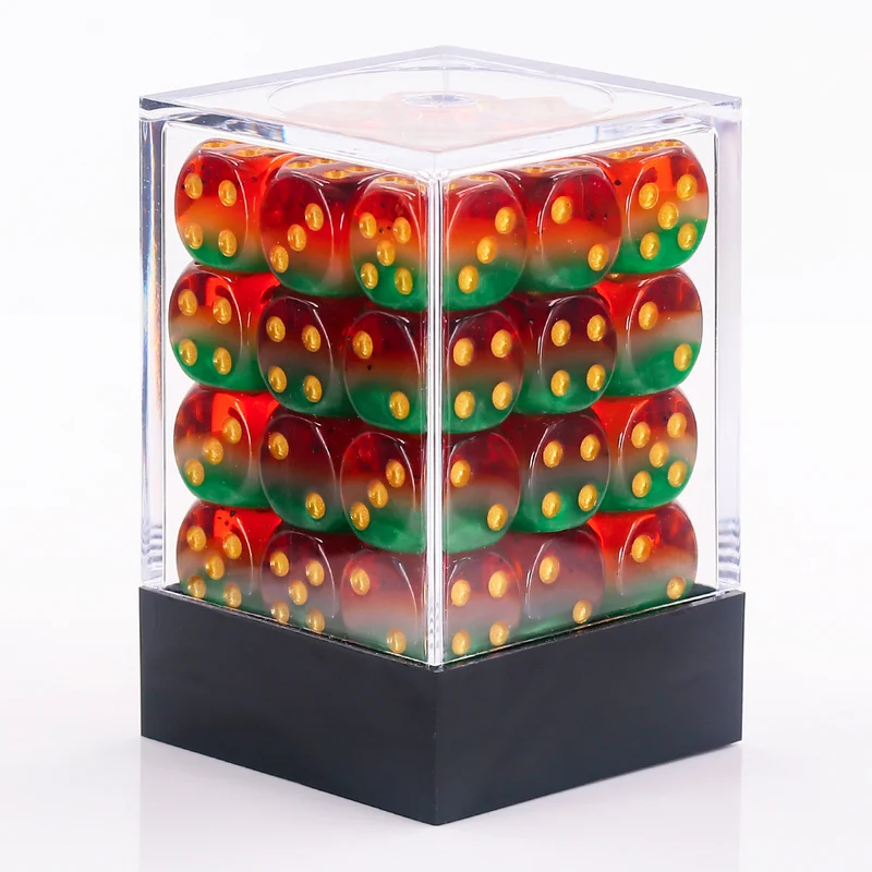 36x Classic Mini D6 - viele Farben - in Box (12 mm)