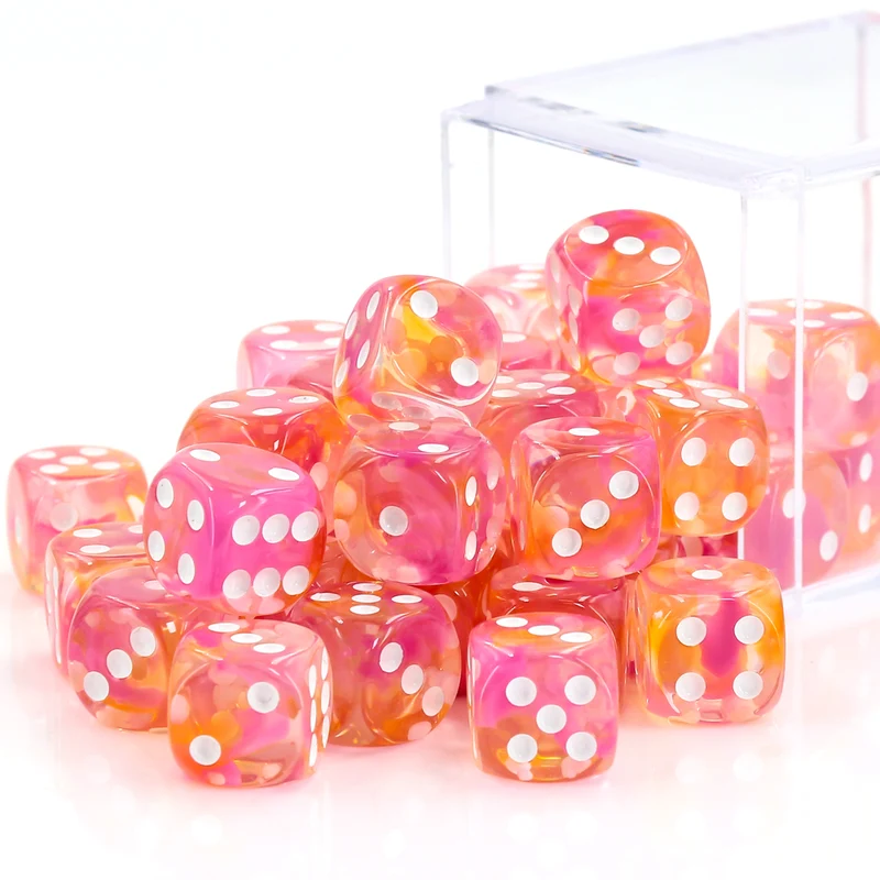 36x Classic Mini D6 - viele Farben - in Box (12 mm)