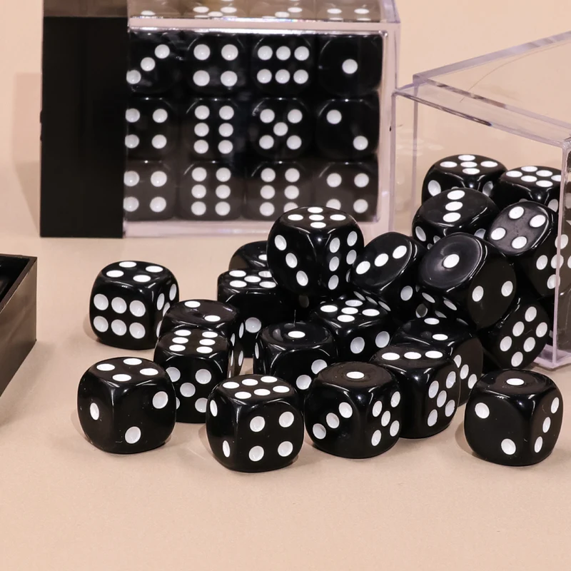36x Classic Mini D6 - viele Farben - in Box (12 mm)