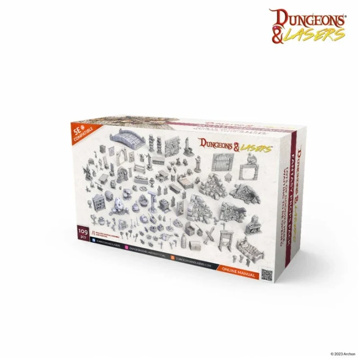 Dungeons & Lasers - Fantasy Props Pack (Unbemalt)