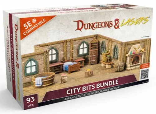 Dungeons & Lasers - City Props (Unbemalt)