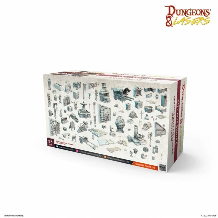 Dungeons & Lasers - City Props (Unbemalt)