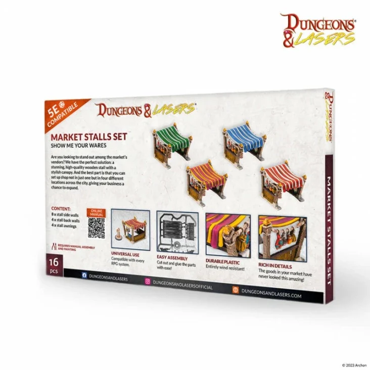 Dungeons & Lasers - City Props (Unbemalt)