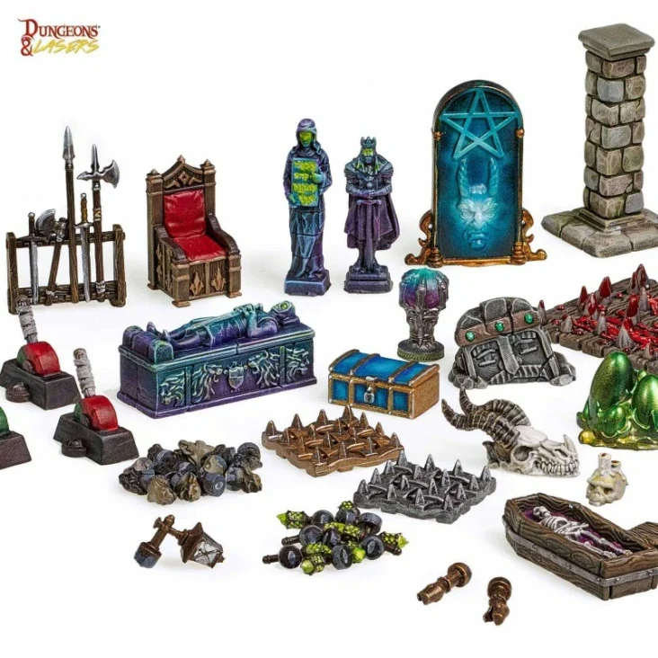 Dungeons & Lasers - Dungeon Props (Unbemalt)