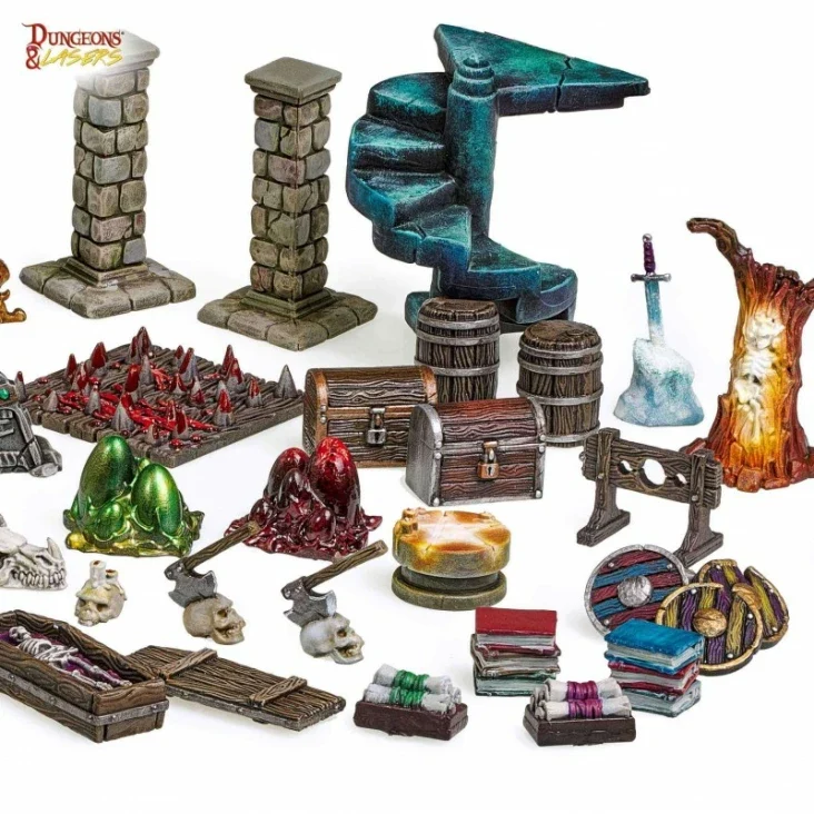 Dungeons & Lasers - Dungeon Props (Unbemalt)