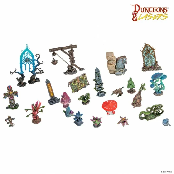 Dungeons & Lasers - Dungeon Props (Unbemalt)