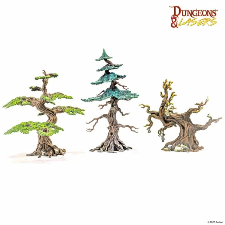 Dungeons & Lasers – Trees Pack (Unbemalt)