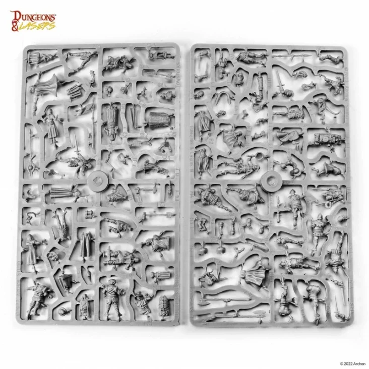 Dungeons & Lasers - NPC Miniaturen (Unbemalt)