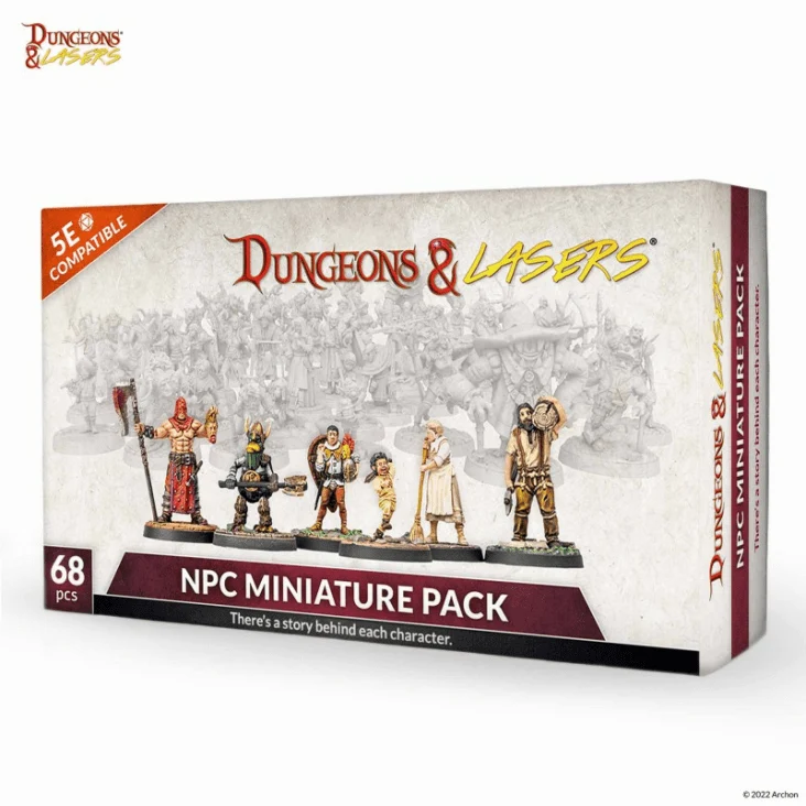 Dungeons & Lasers - NPC Miniaturen (Unbemalt)