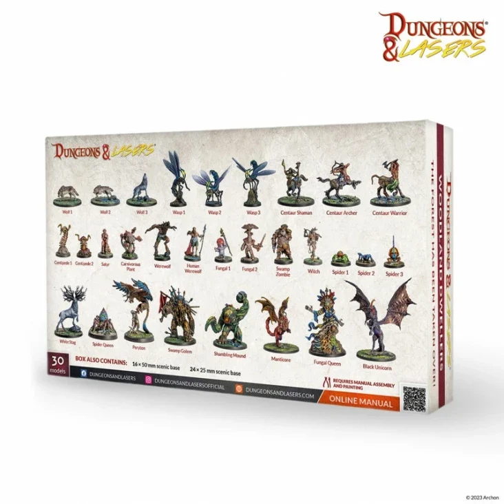 Dungeons & Lasers - Monster Miniaturen Sets (Unbemalt)