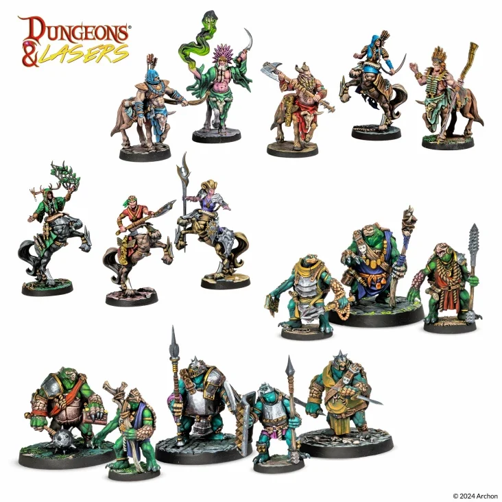 Dungeons & Lasers - Monster Miniaturen Sets (Unbemalt)