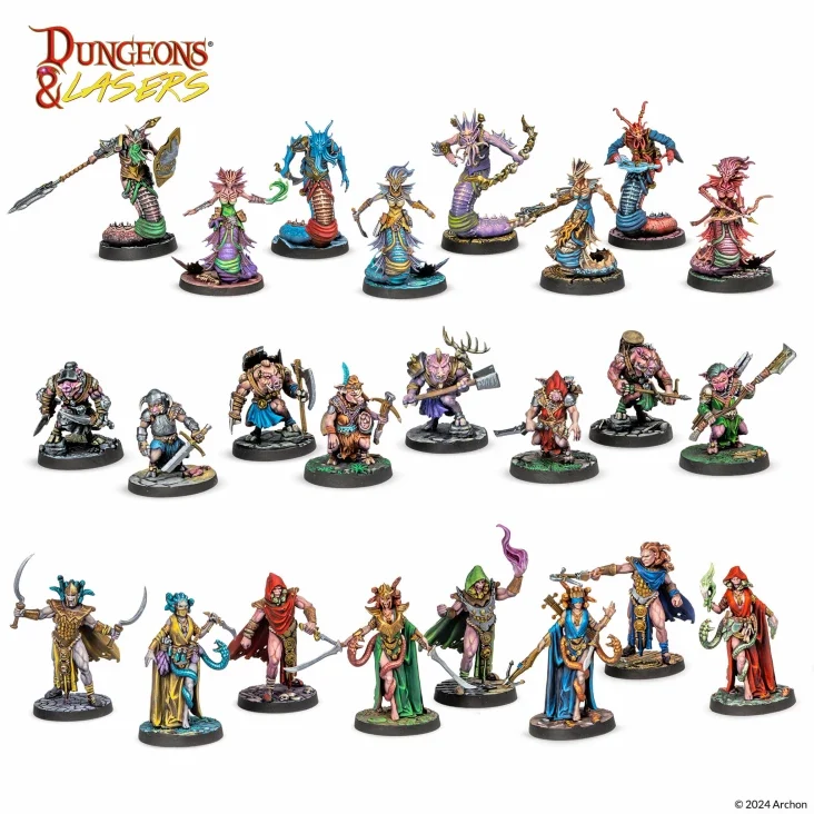 Dungeons & Lasers - Monster Miniaturen Sets (Unbemalt)
