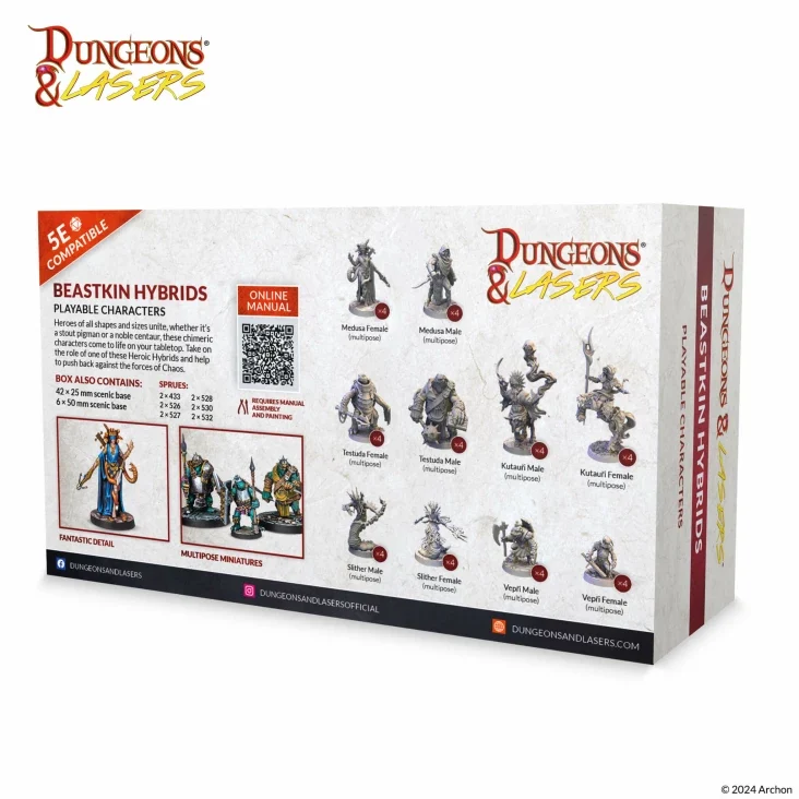 Dungeons & Lasers - Monster Miniaturen Sets (Unbemalt)