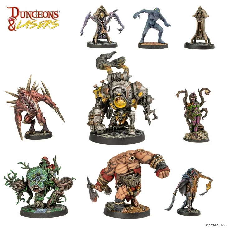 Dungeons & Lasers - Monster Miniaturen Sets (Unbemalt)