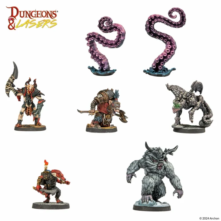 Dungeons & Lasers - Monster Miniaturen Sets (Unbemalt)