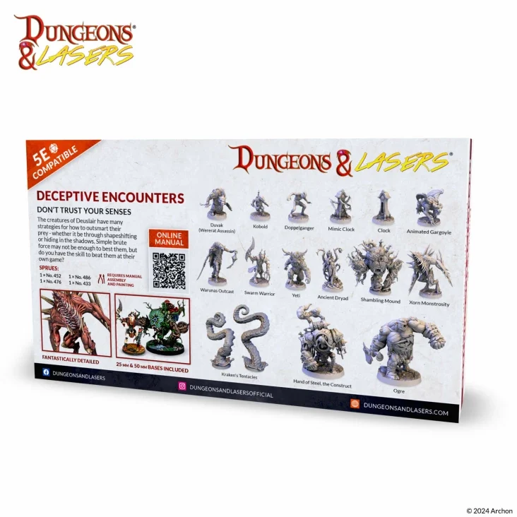 Dungeons & Lasers - Monster Miniaturen Sets (Unbemalt)