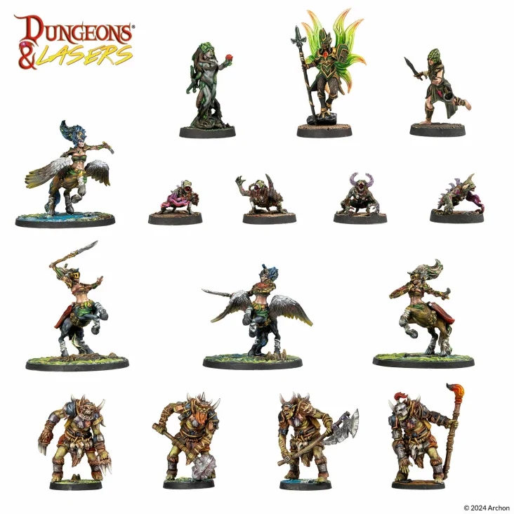 Dungeons & Lasers - Deuslair Miniaturen (Unbemalt)