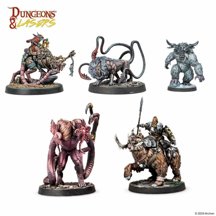 Dungeons & Lasers - Deuslair Miniaturen (Unbemalt)