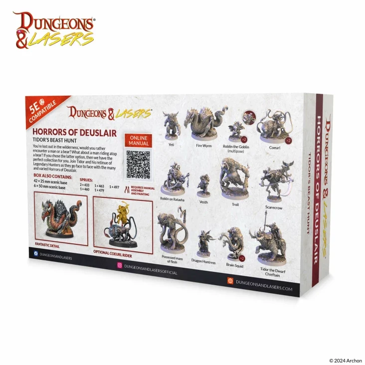 Dungeons & Lasers - Deuslair Miniaturen (Unbemalt)
