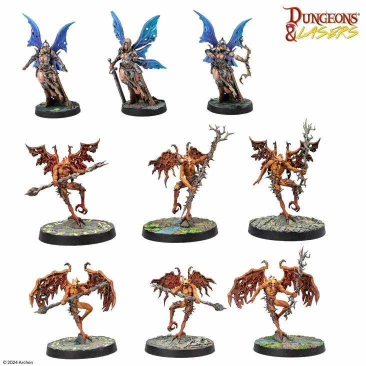 Dungeons & Lasers - Deuslair Miniaturen (Unbemalt)
