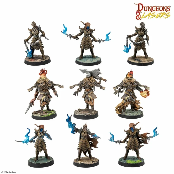Dungeons & Lasers - Deuslair Miniaturen (Unbemalt)