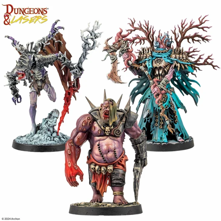 Dungeons & Lasers - Deuslair Miniaturen (Unbemalt)