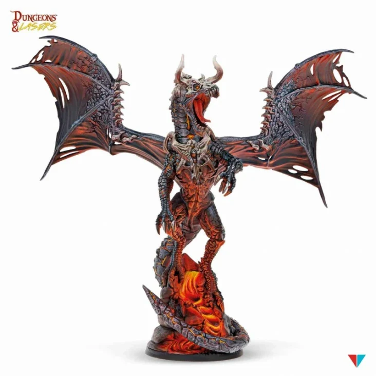 Dungeons & Lasers - Drachen Miniaturen (Unbemalt)