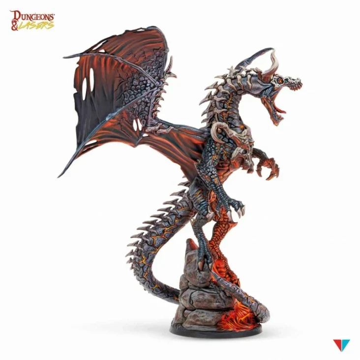 Dungeons & Lasers - Drachen Miniaturen (Unbemalt)