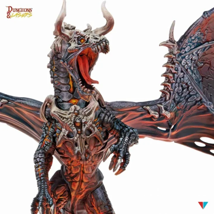 Dungeons & Lasers - Drachen Miniaturen (Unbemalt)