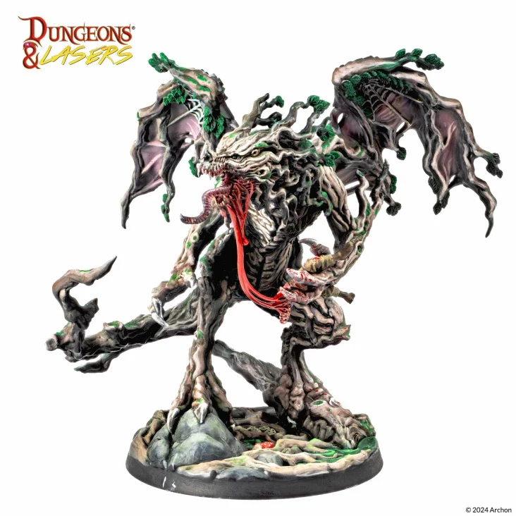 Dungeons & Lasers - Drachen Miniaturen (Unbemalt)