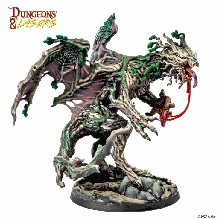 Dungeons & Lasers - Drachen Miniaturen (Unbemalt)