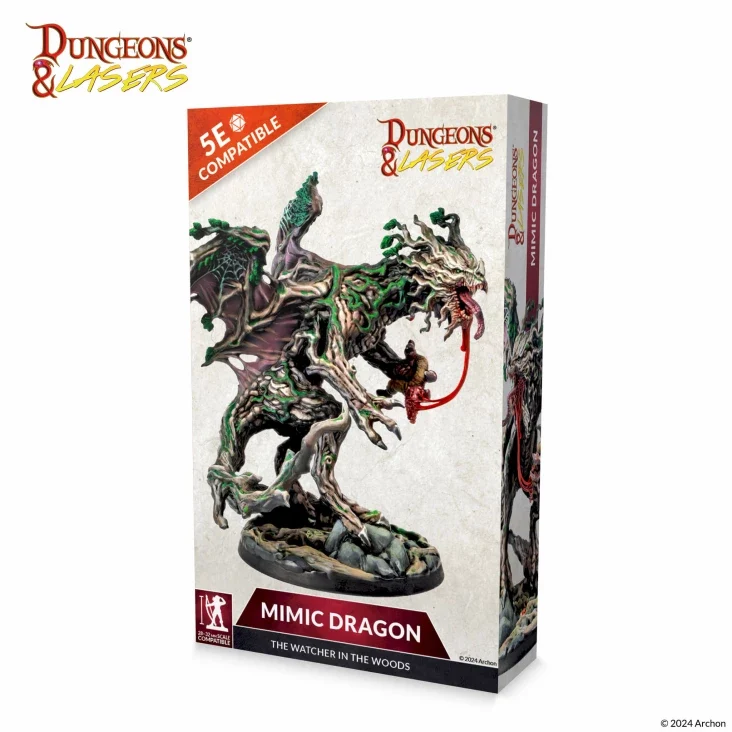 Dungeons & Lasers - Drachen Miniaturen (Unbemalt)