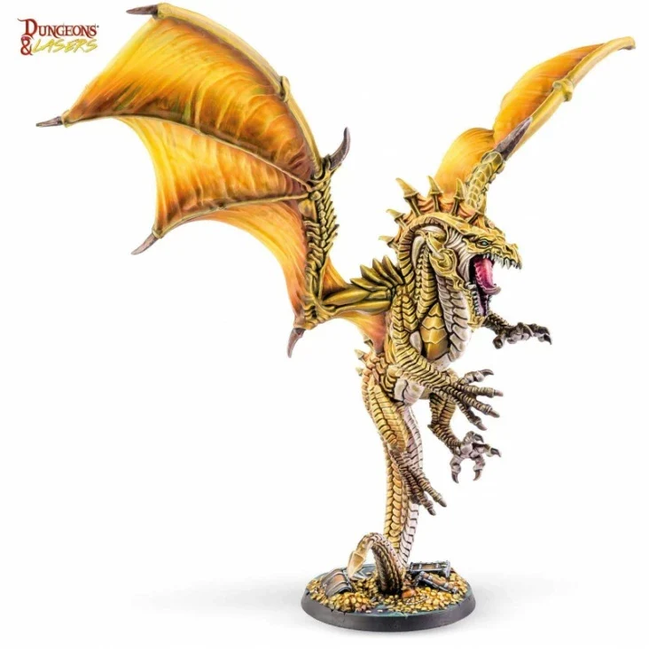 Dungeons & Lasers - Drachen Miniaturen (Unbemalt)