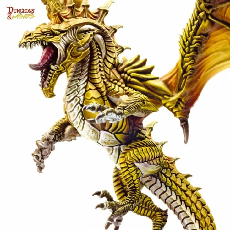 Dungeons & Lasers - Drachen Miniaturen (Unbemalt)