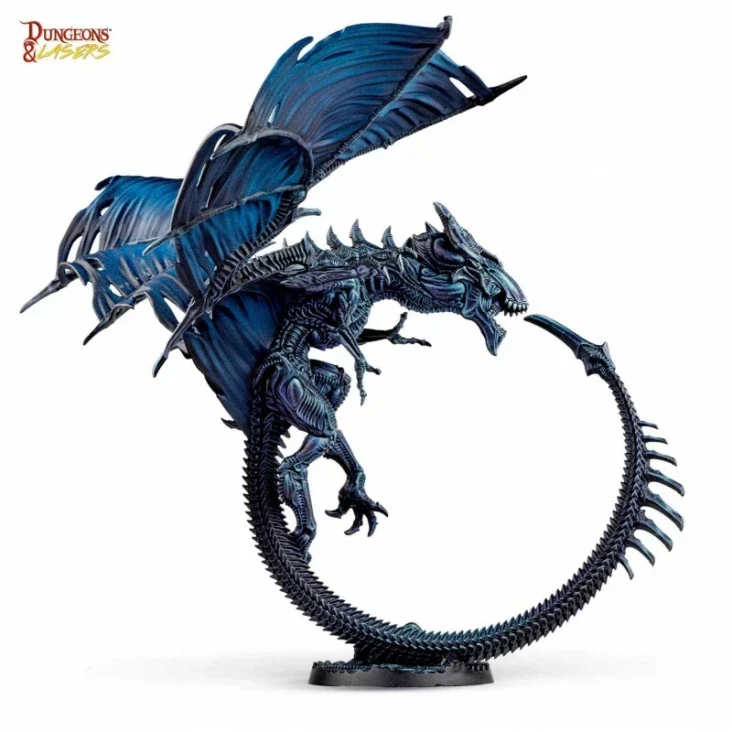 Dungeons & Lasers - Drachen Miniaturen (Unbemalt)