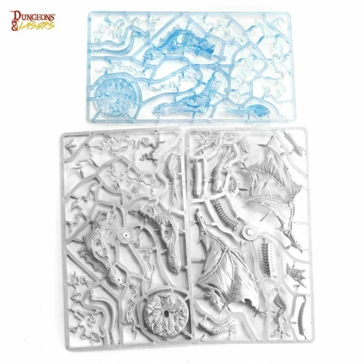 Dungeons & Lasers - Drachen Miniaturen (Unbemalt)