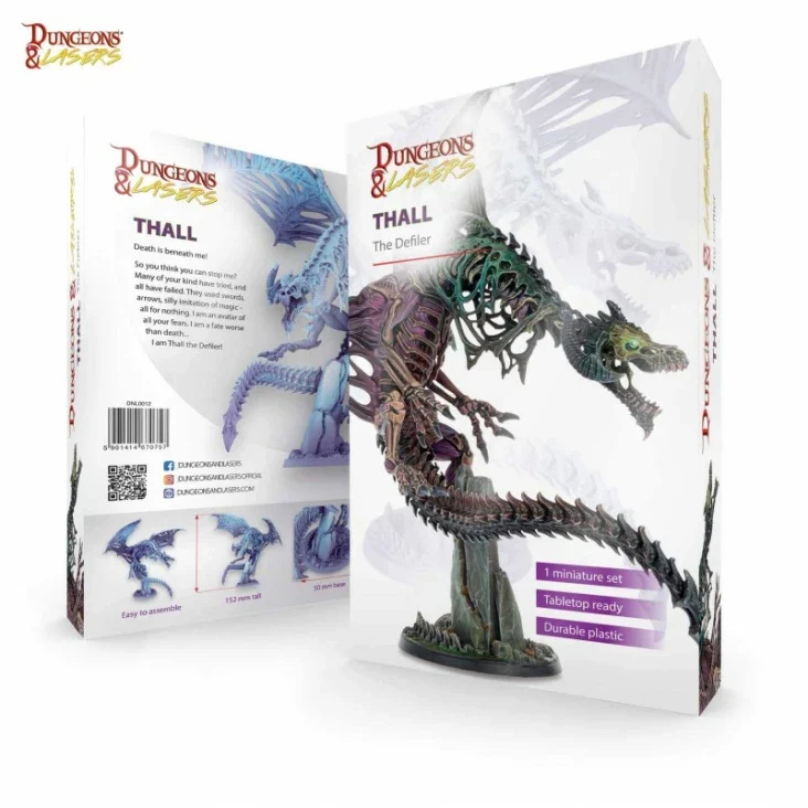 Dungeons & Lasers - Drachen Miniaturen (Unbemalt)