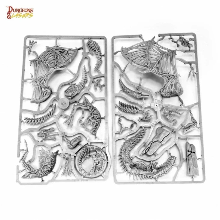 Dungeons & Lasers - Drachen Miniaturen (Unbemalt)