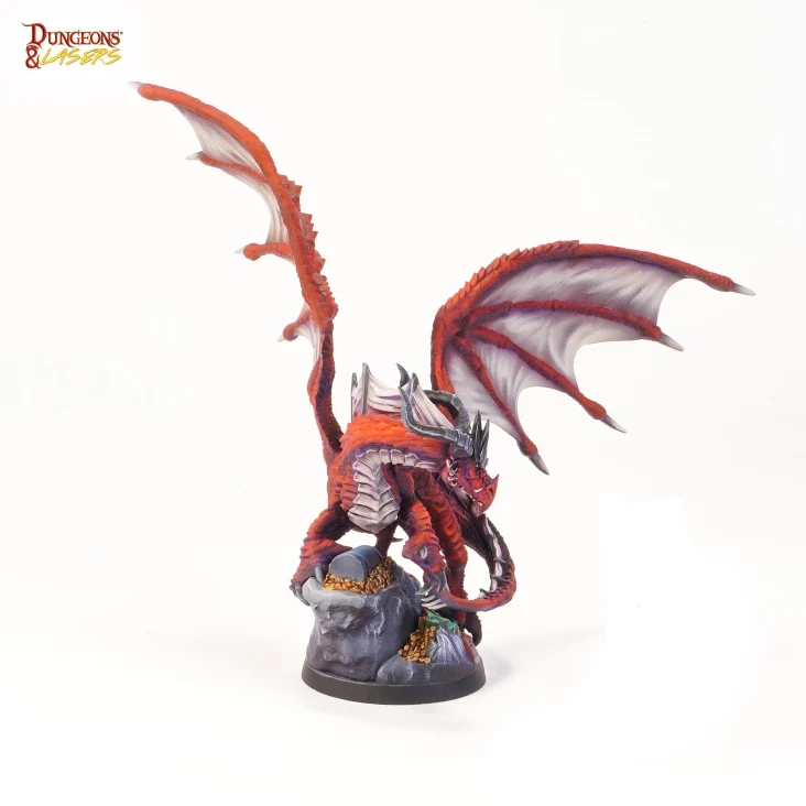 Dungeons & Lasers - Drachen Miniaturen (Unbemalt)
